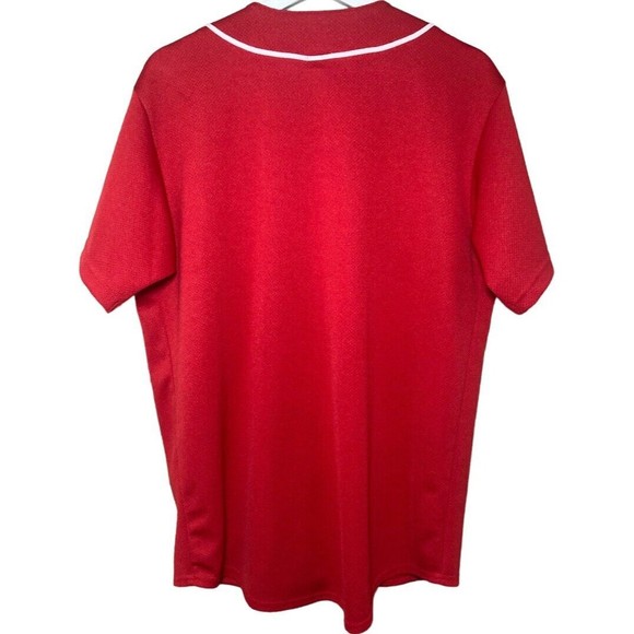 St Louis Cardinals Jersey Men’s Large Majestic Baseball MLB Blank Embroidery Red - Picture 2 of 8